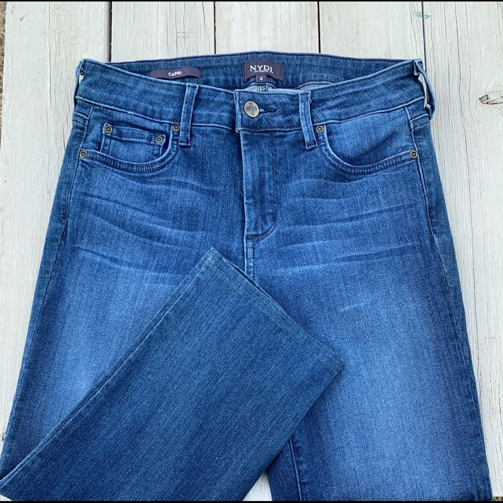 NYDJ skinny jeans, dark wash